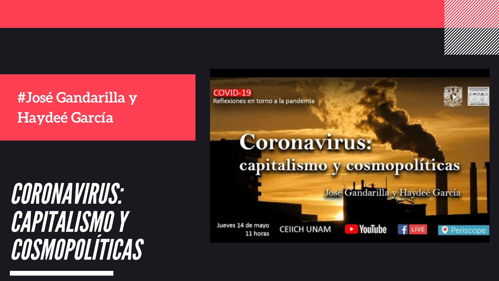Coronavirus: Capitalismo y Cosmopolíticas